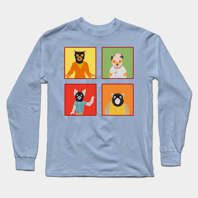 Fantastic Mr Fox Long Sleeve T-Shirt by AquaMockingbird